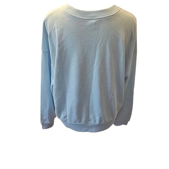 Old Navy Women's Sky Blue Sweatshirt Size Large - Picture 3 of 4